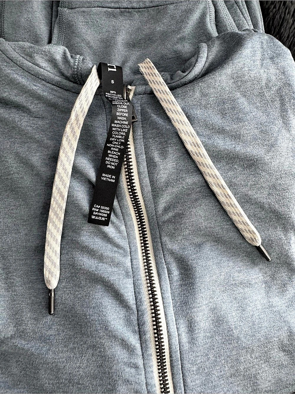 Vuori Halo Performance Hoodie 2.0 Zip-Up Gray Small